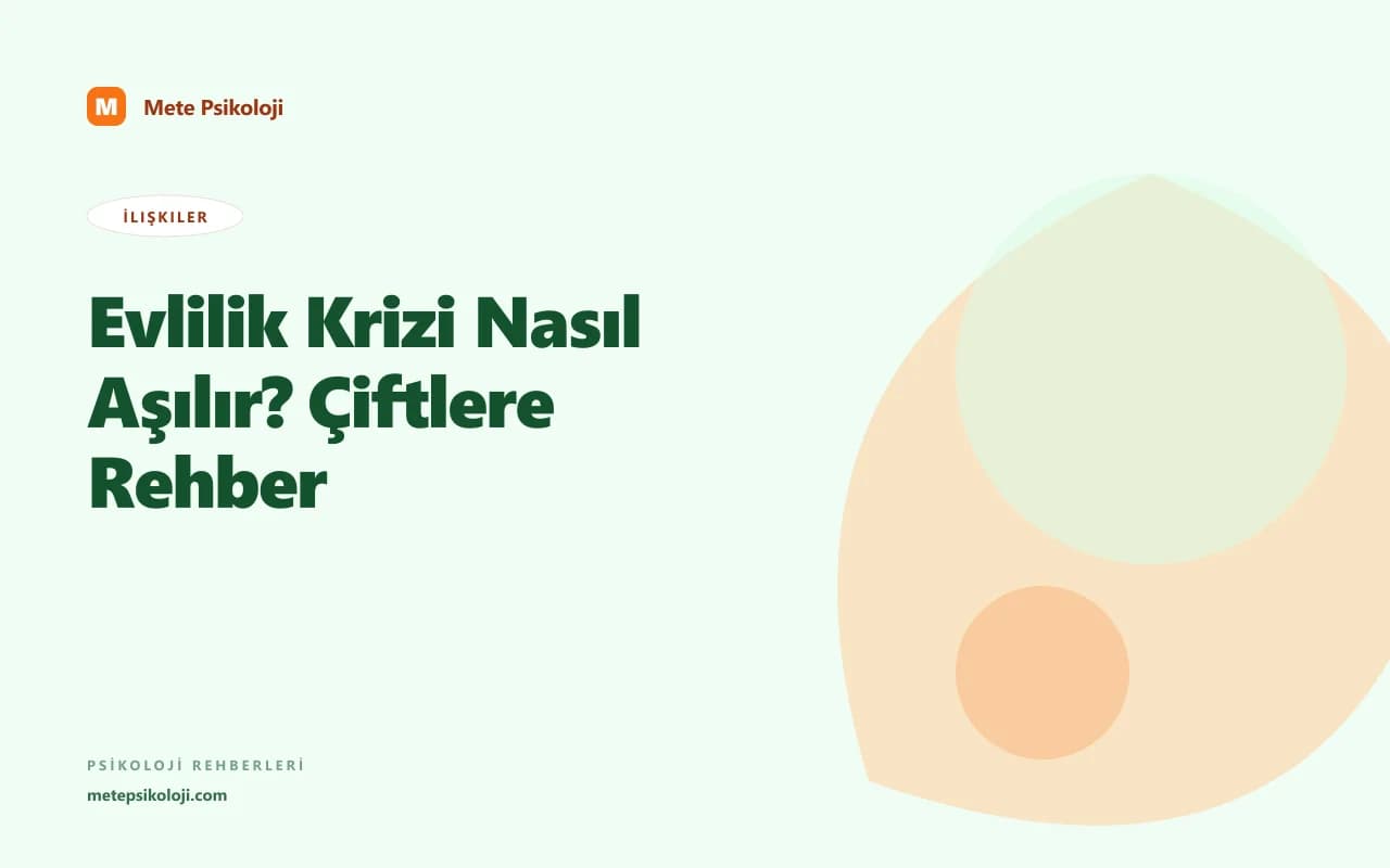 Evlilik Krizi Nasıl Aşılır? Çiftlere Rehber