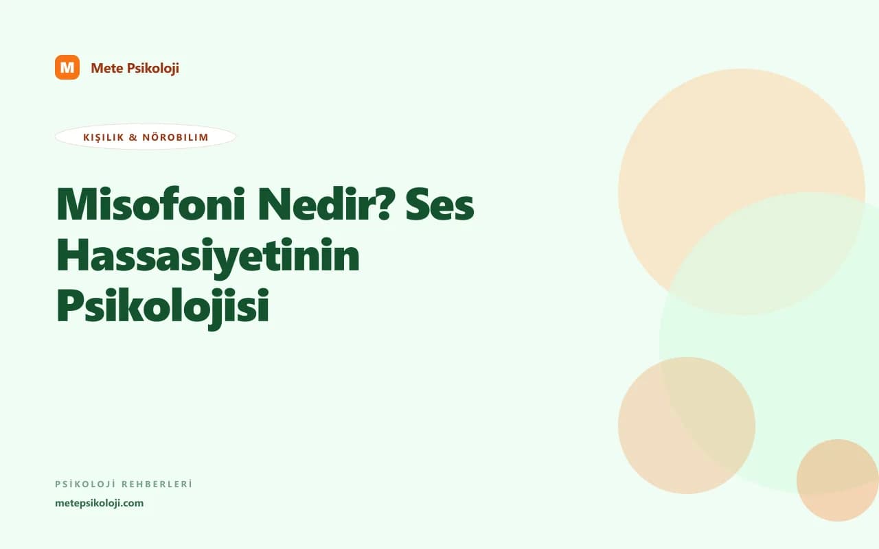 Misofoni Nedir? Ses Hassasiyetinin Psikolojisi