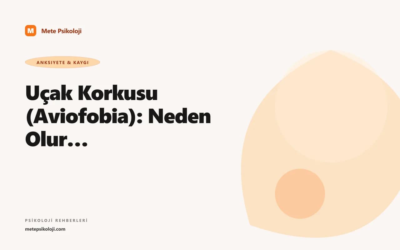 Uçak Korkusu (Aviofobia): Neden Olur ve Nasıl Geçer?